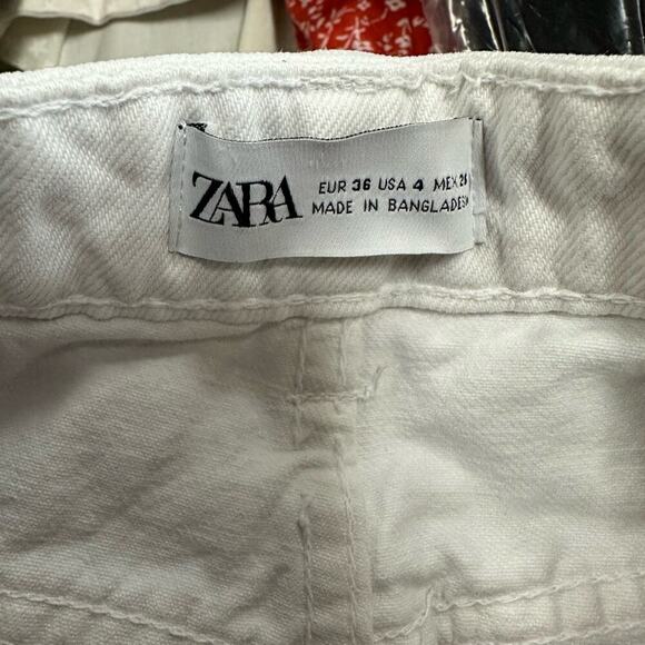 Zara Flare High Rise Crop Jeans - Picture 4 of 6